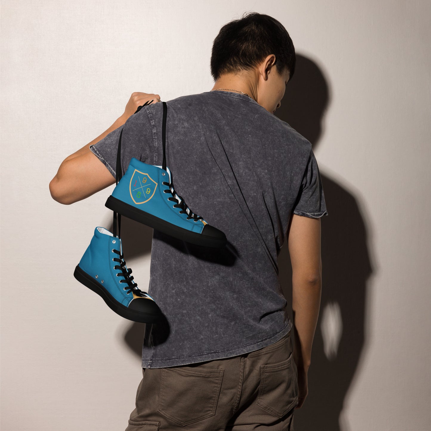 HOMAIX Baskets hautes en toile homme personnalisée
