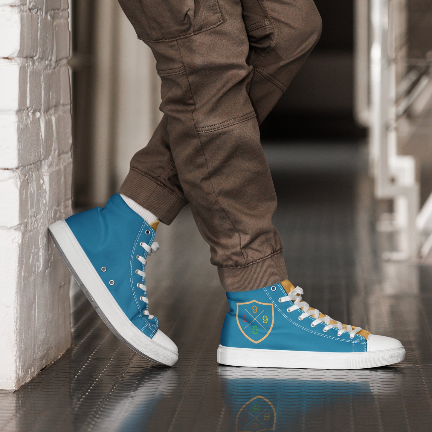 HOMAIX Baskets hautes en toile homme personnalisée