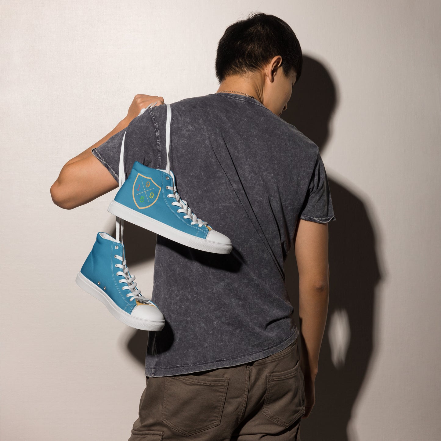 HOMAIX Baskets hautes en toile homme personnalisée