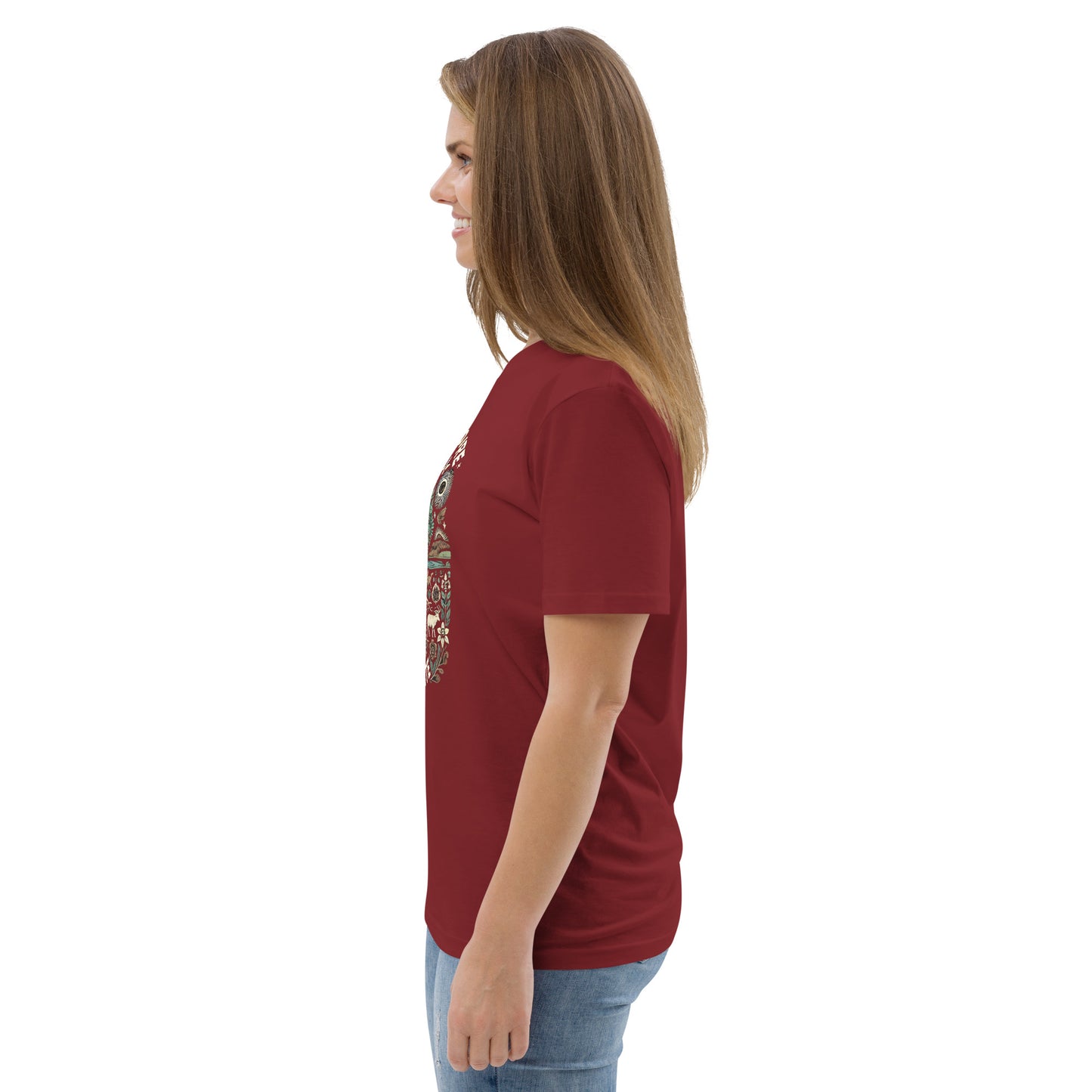 HOMAIX T-shirt unisexe en coton biologique avec design "Protégeons notre planète"