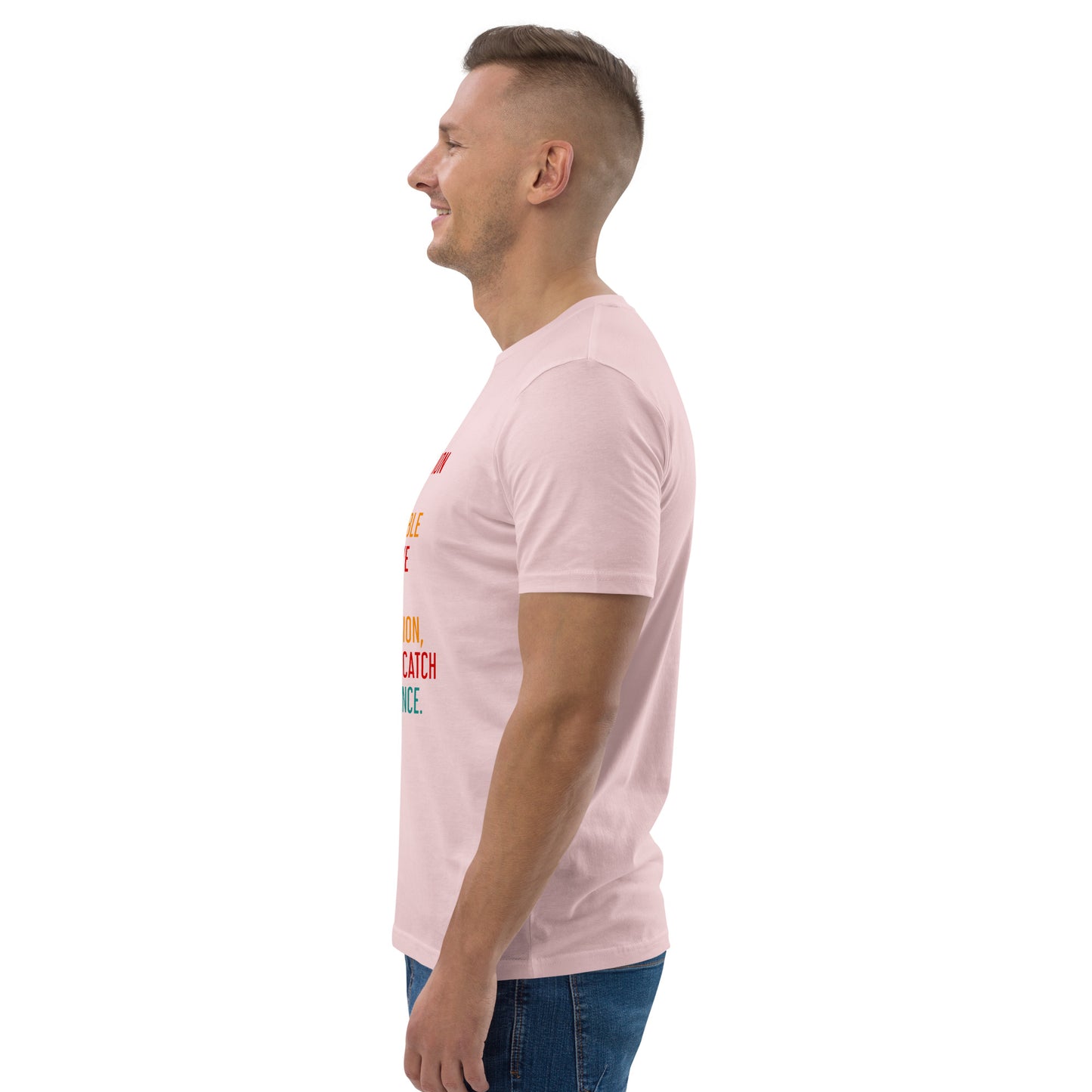 HOMAIX T-shirt unisexe en coton biologique avec message inspirant "Perfection is not attainable"