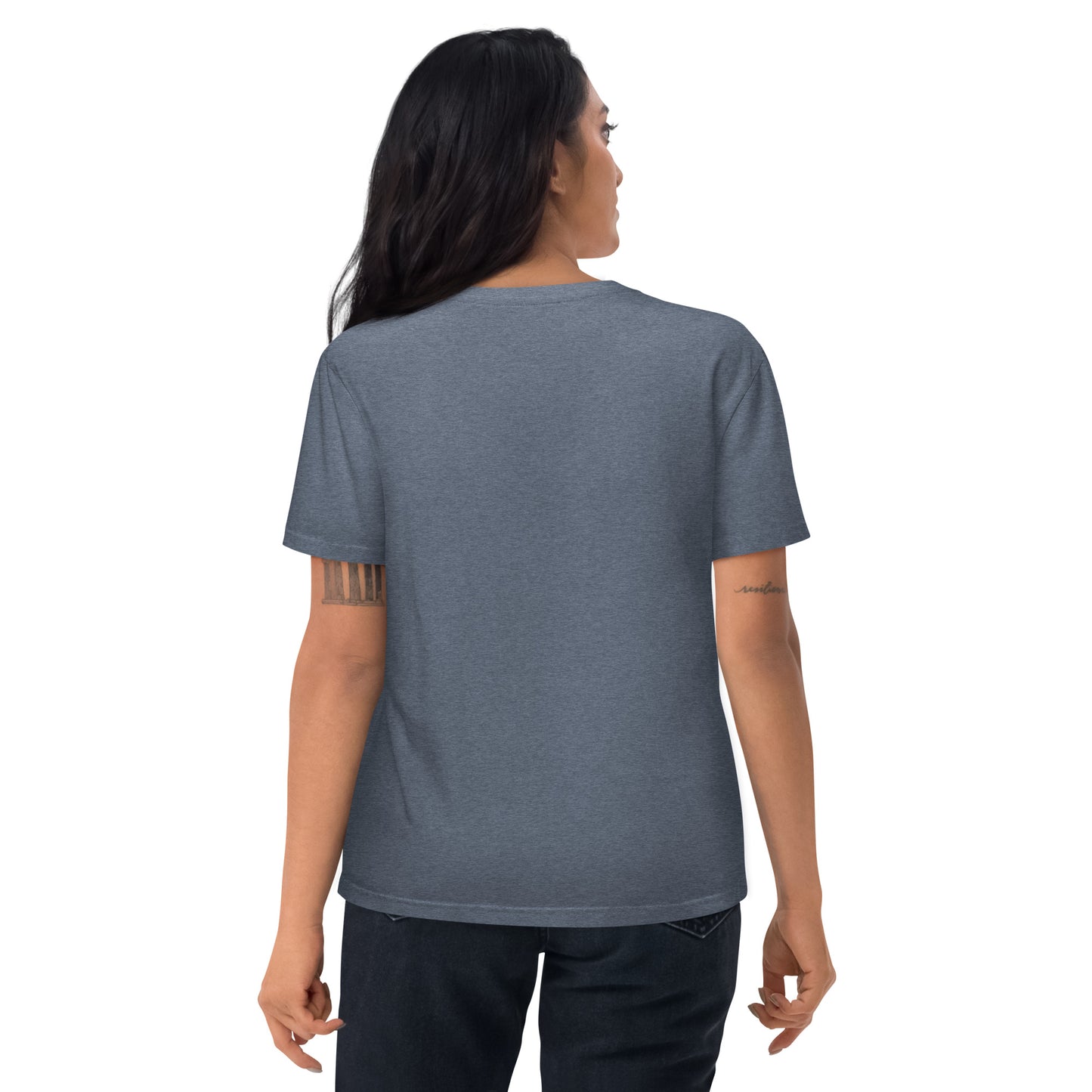 HOMAIX T-shirt unisexe en coton biologique avec design géométrique abstrait