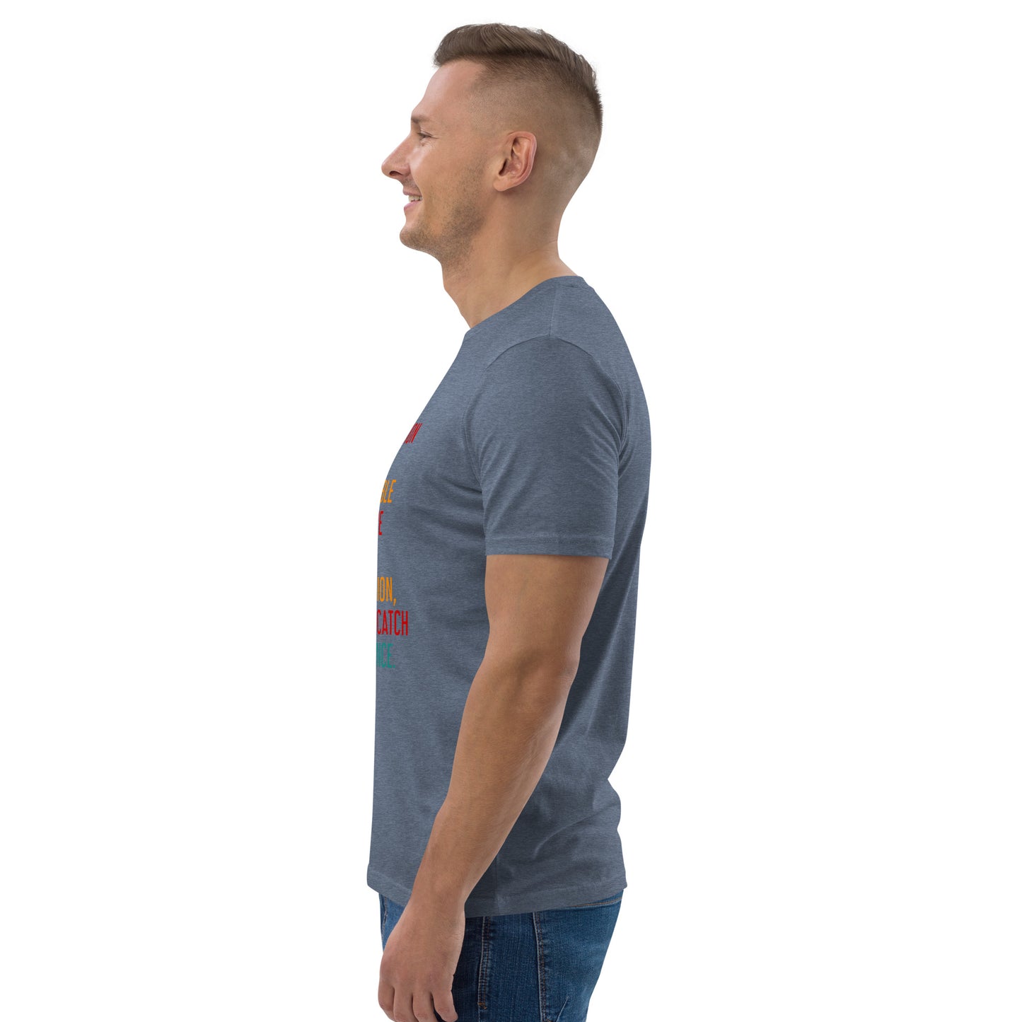 HOMAIX T-shirt unisexe en coton biologique avec message inspirant "Perfection is not attainable"