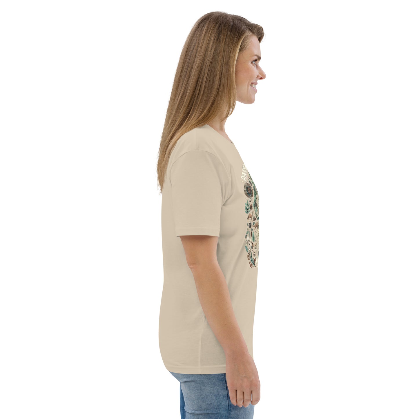 HOMAIX T-shirt unisexe en coton biologique avec design "Protégeons notre planète"