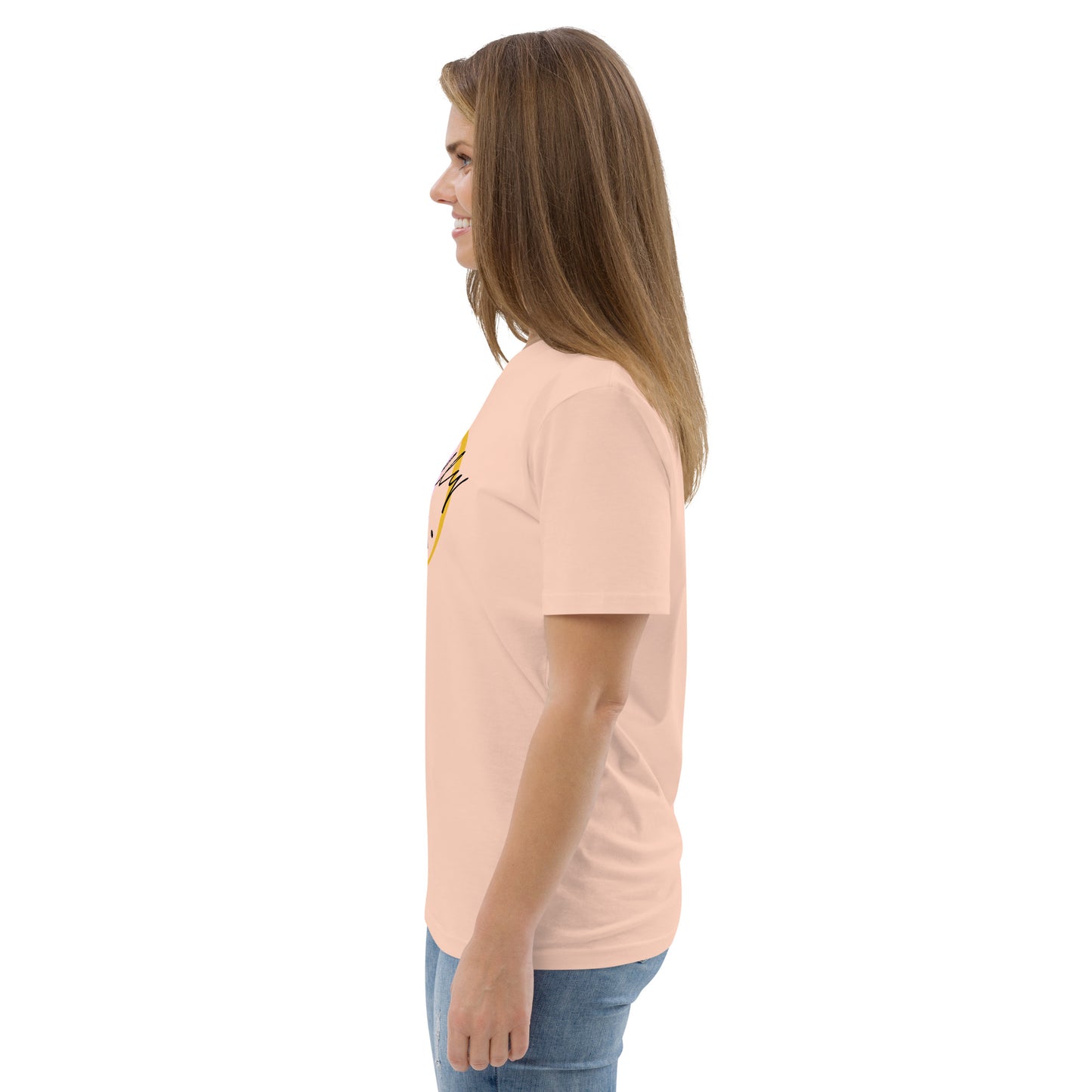 T-shirt unisexe en coton biologique avec message motivant "Actually, I Can"