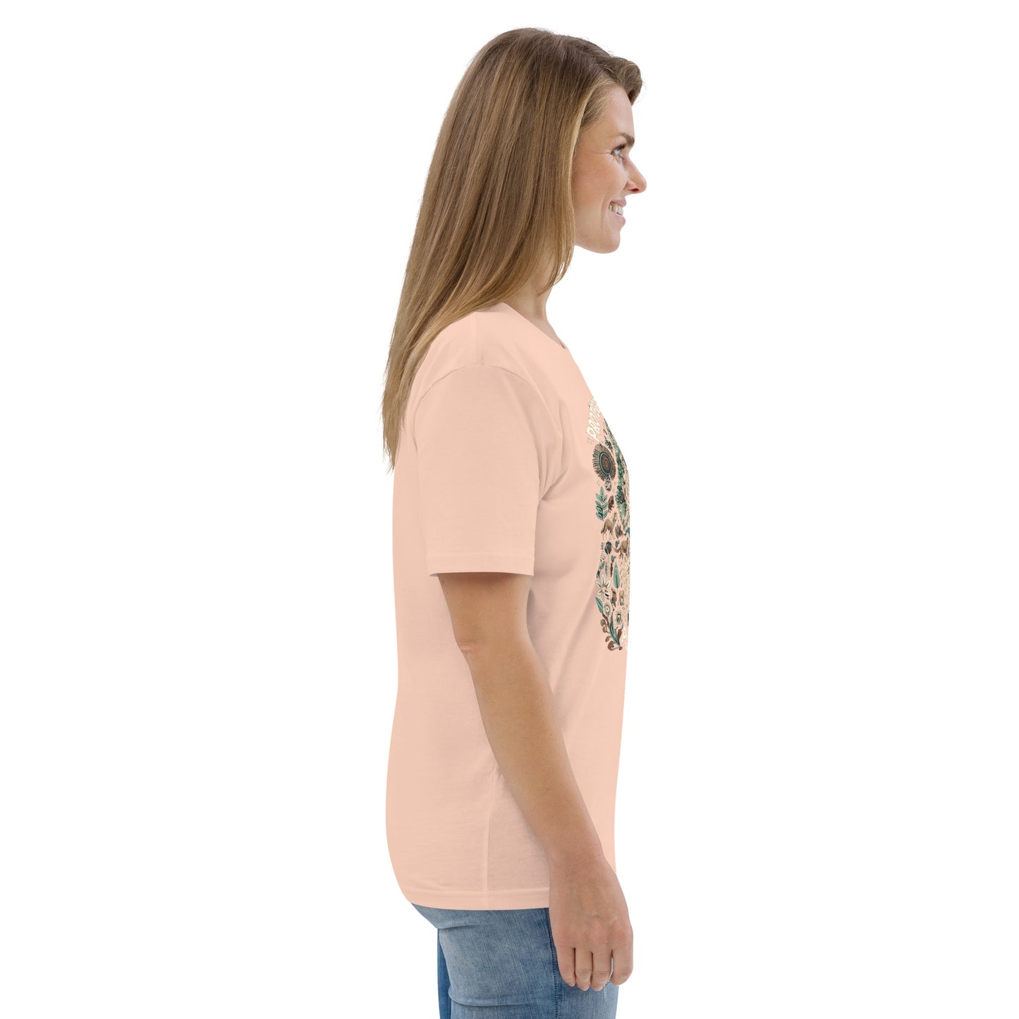 HOMAIX T-shirt unisexe en coton biologique avec design "Protégeons notre planète"