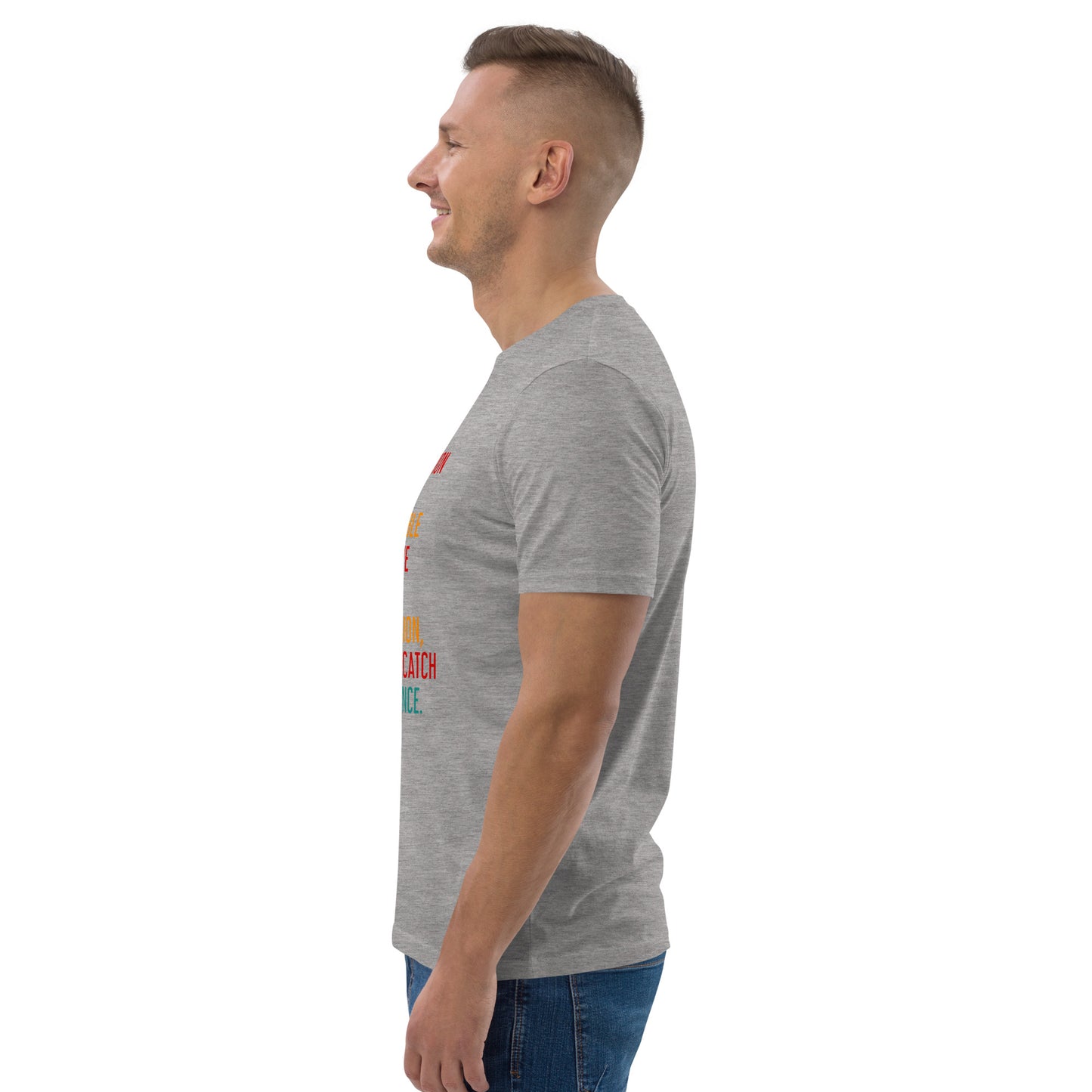 HOMAIX T-shirt unisexe en coton biologique avec message inspirant "Perfection is not attainable"