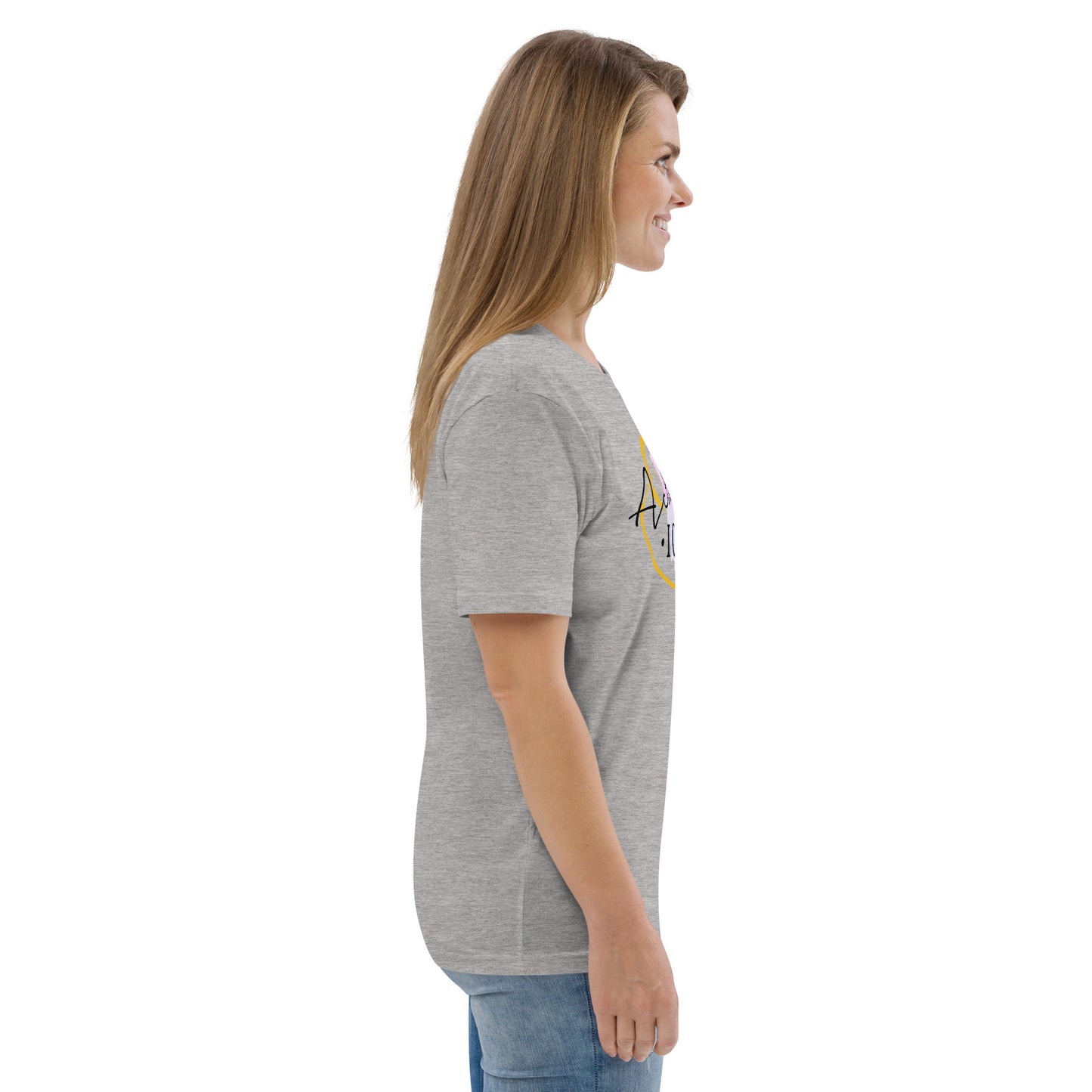 T-shirt unisexe en coton biologique avec message motivant "Actually, I Can"