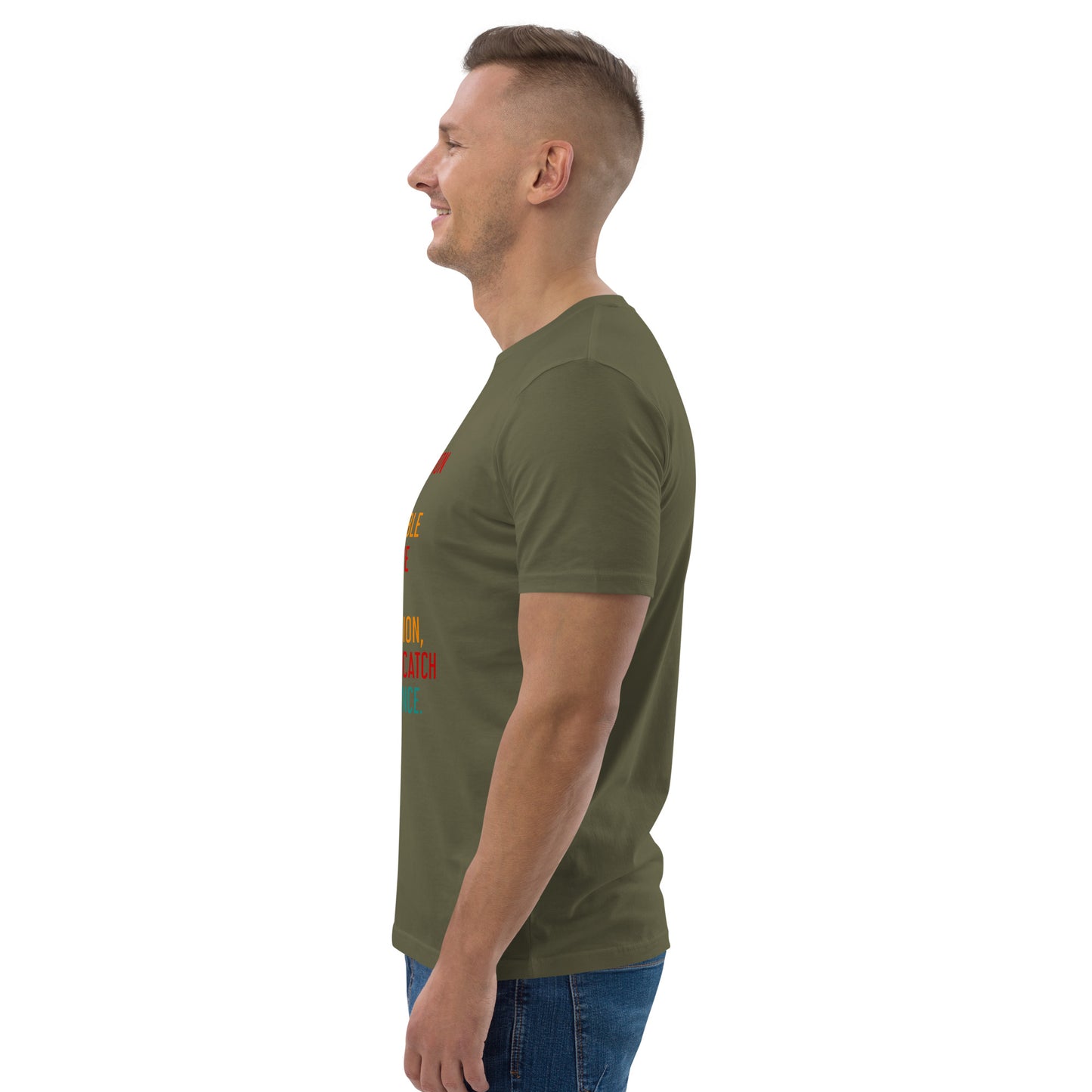 HOMAIX T-shirt unisexe en coton biologique avec message inspirant "Perfection is not attainable"