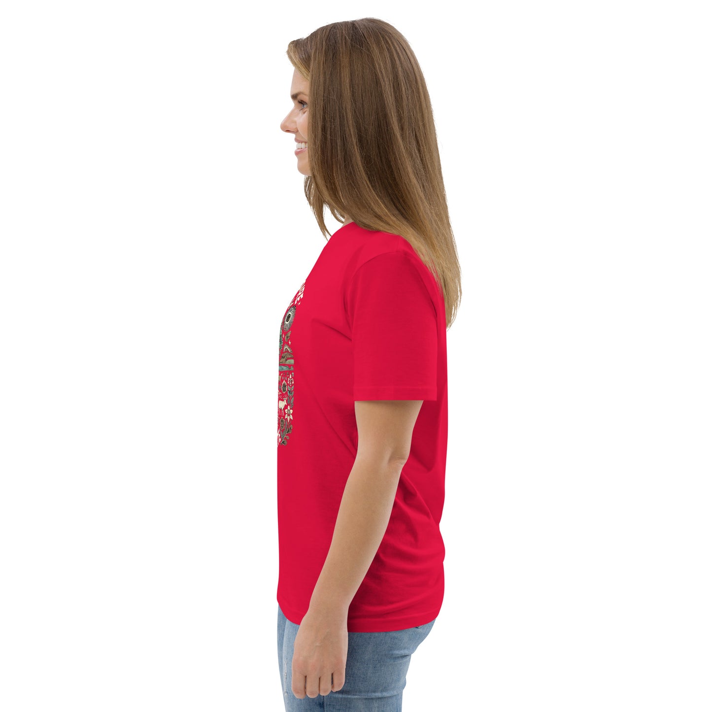 HOMAIX T-shirt unisexe en coton biologique avec design "Protégeons notre planète"