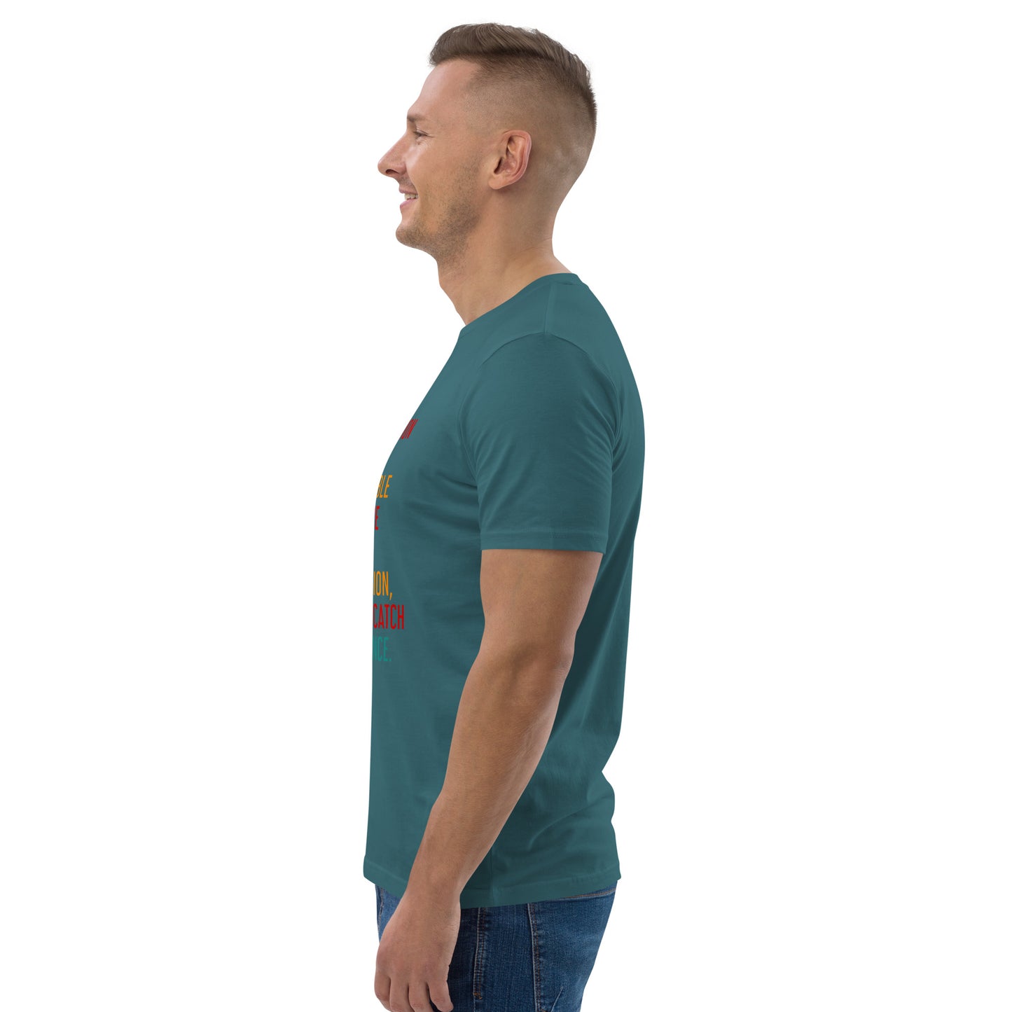 HOMAIX T-shirt unisexe en coton biologique avec message inspirant "Perfection is not attainable"