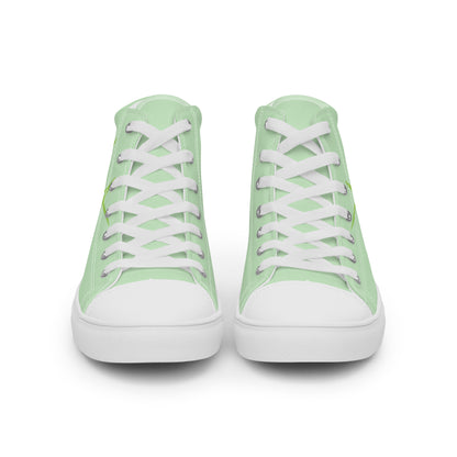 HOMAIX Baskets hautes en toile femme Battement de coeur végétalien